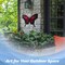 G128 Butterfly Metal Wall Art Decor | Pink Butterfly Indoor Outdoor Wall Art Hanging Decor for Bedroom, Living Room, Garden, Patio